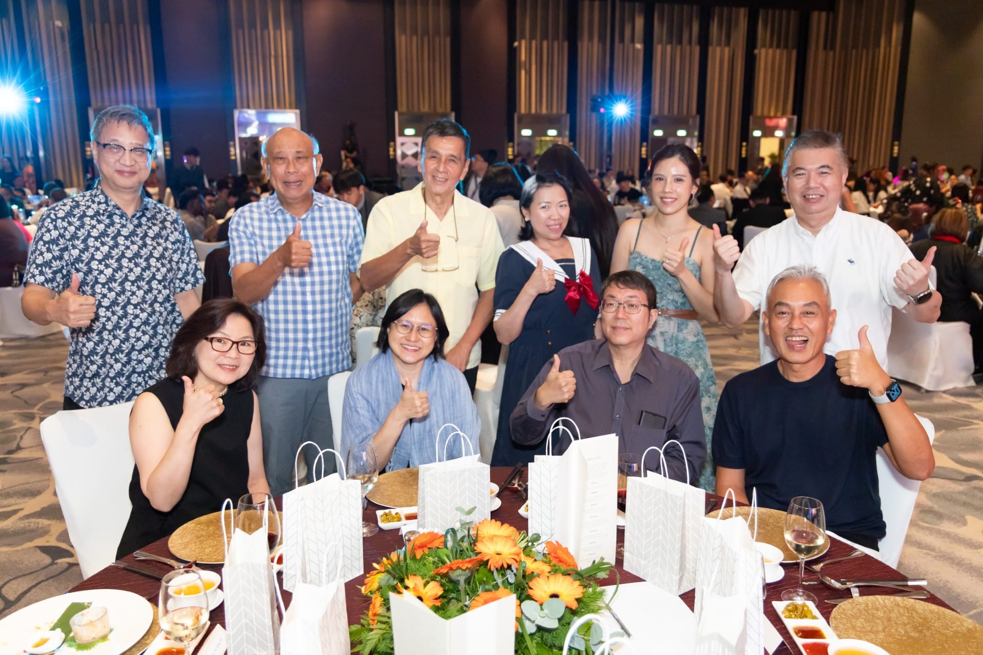 Photo of 10 ALPS staff taken at ALPS Anniversary Dinner